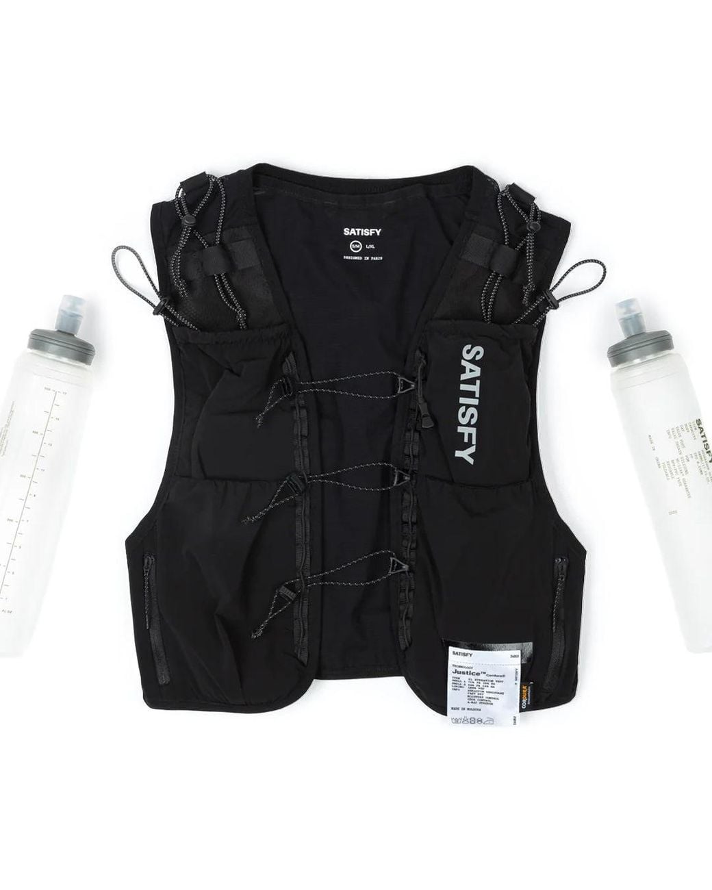 Satisfy Black Justice Cordura Hydration Vest for men