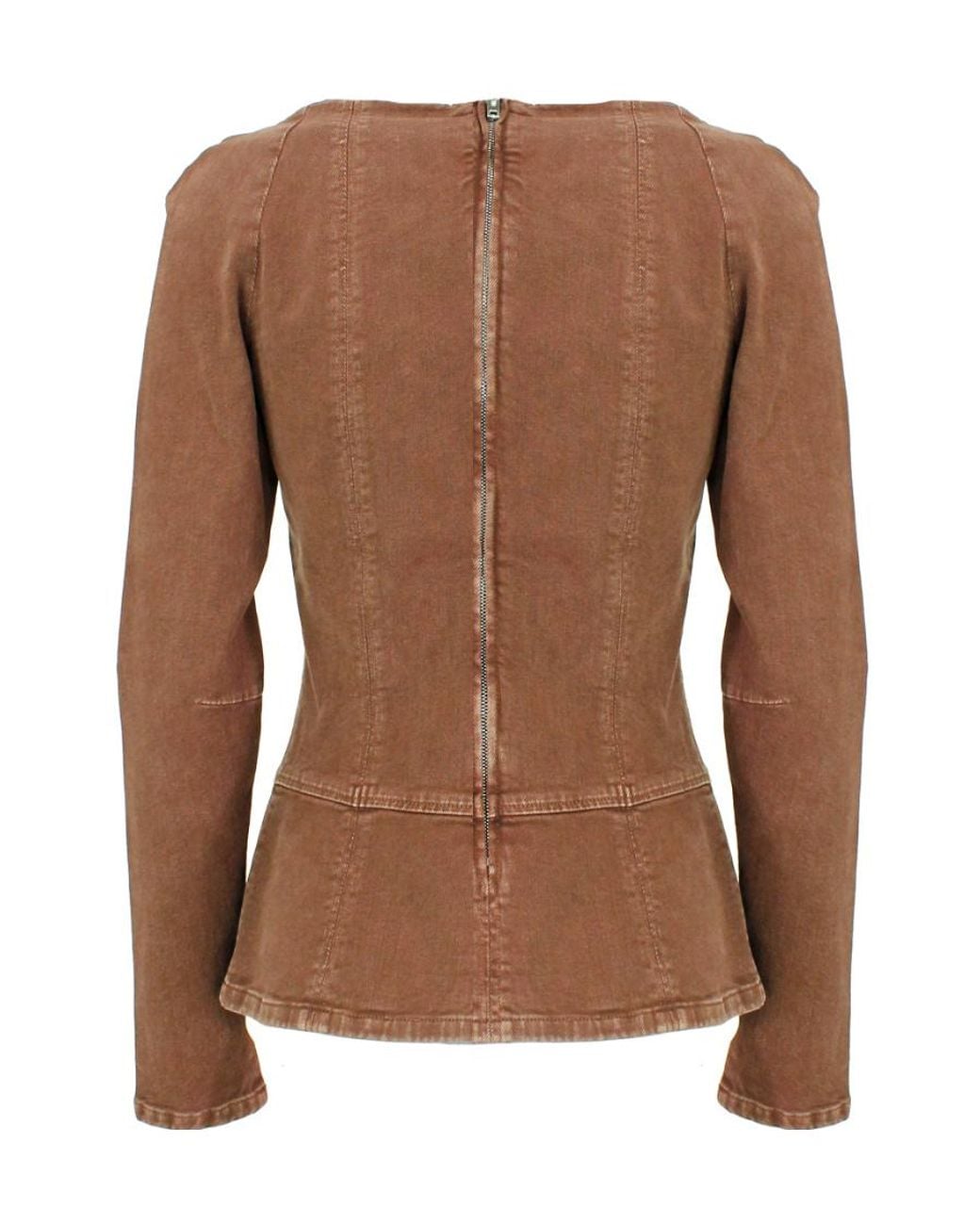 Stella McCartney Brown Sweetheart Denim Top