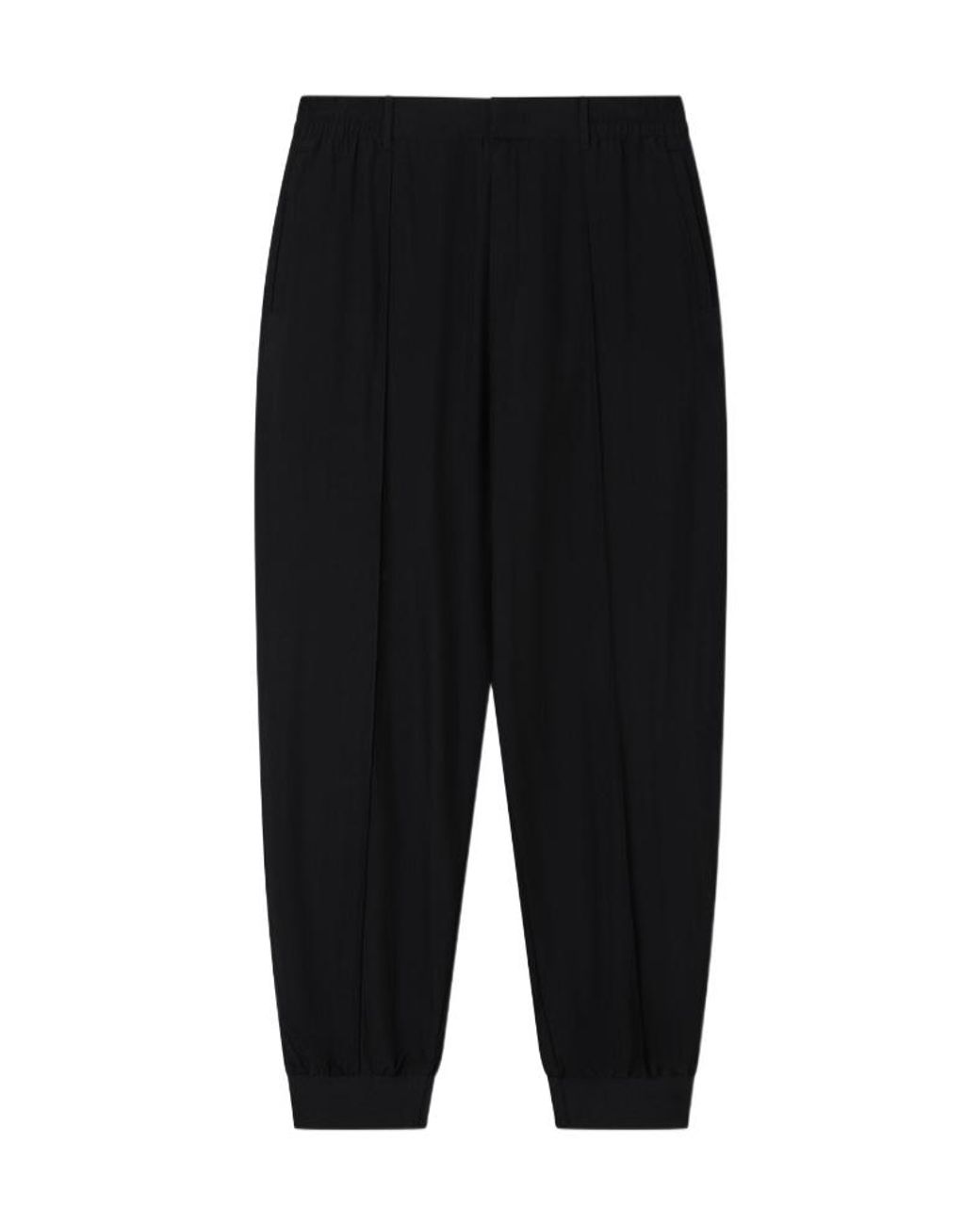 Emporio Armani Black Elasticated Cuff Joggers for men