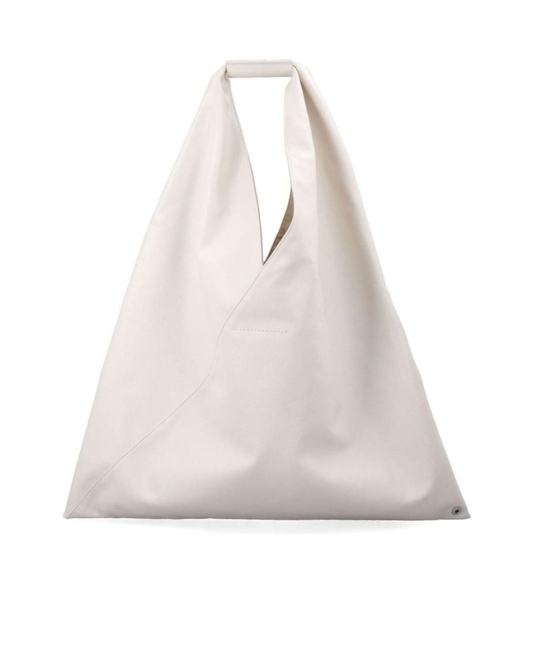 MM6 by Maison Margiela White Japanese Logo Detailed Tote Bag