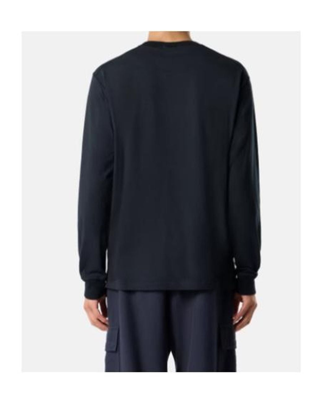 Stone Island Blue Slim-Fit Long-Sleeve T-Shirt With 'Fissato' Effect for men
