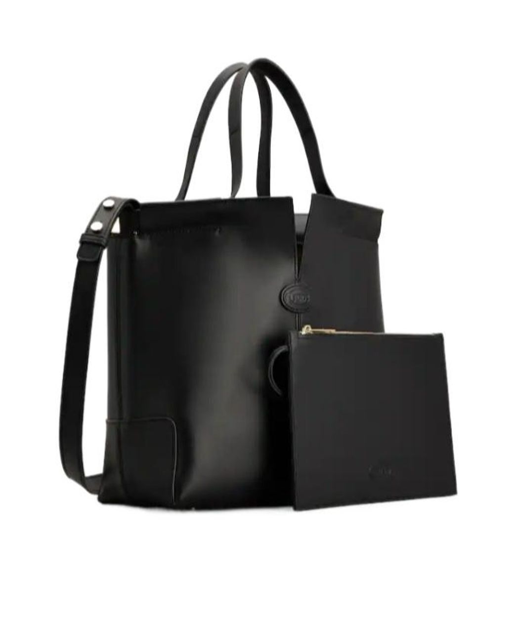 Tod's Black Di Bag Folio Small Top Handle Bag