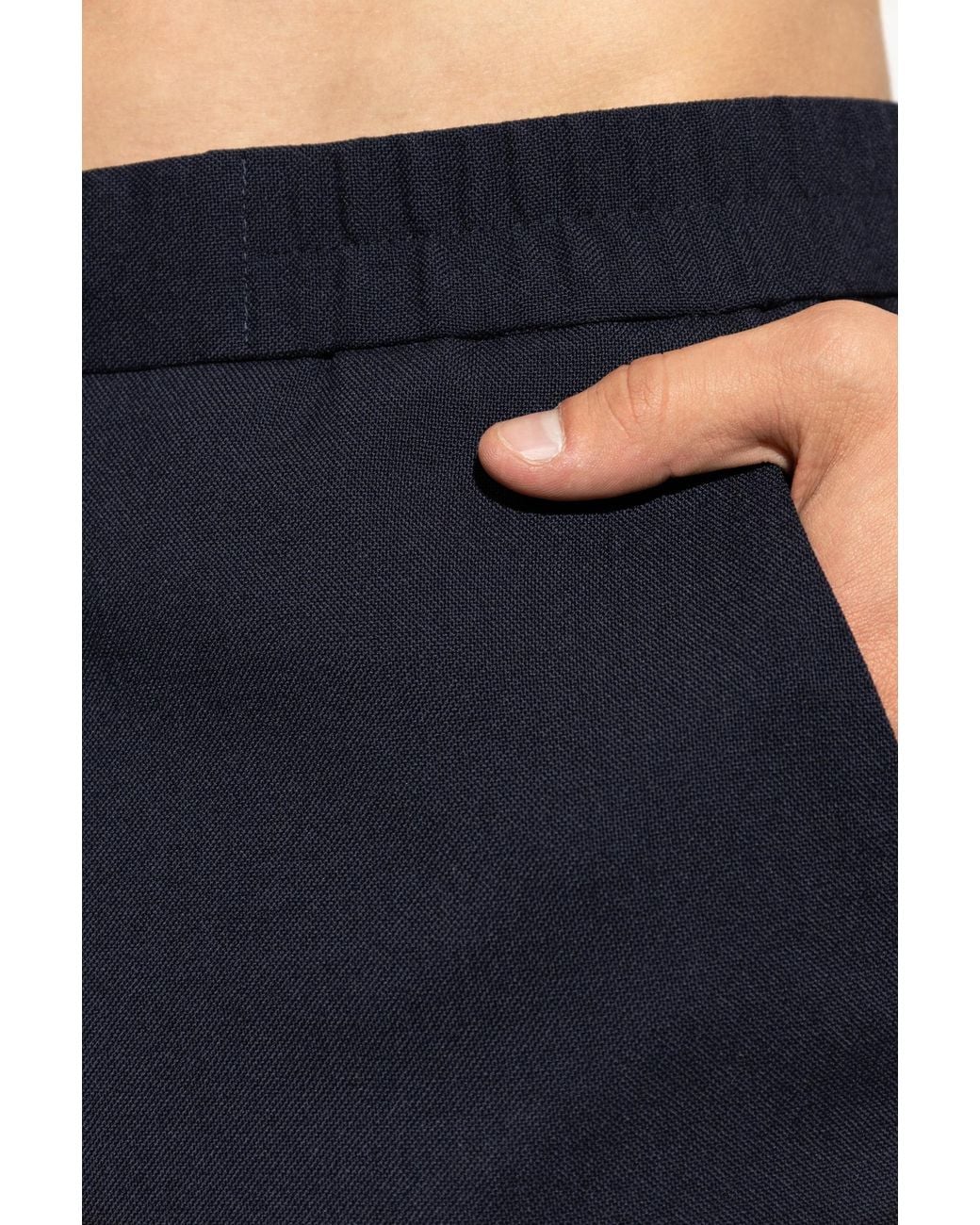 Paul Smith Blue Elastic-Waist Pants for men