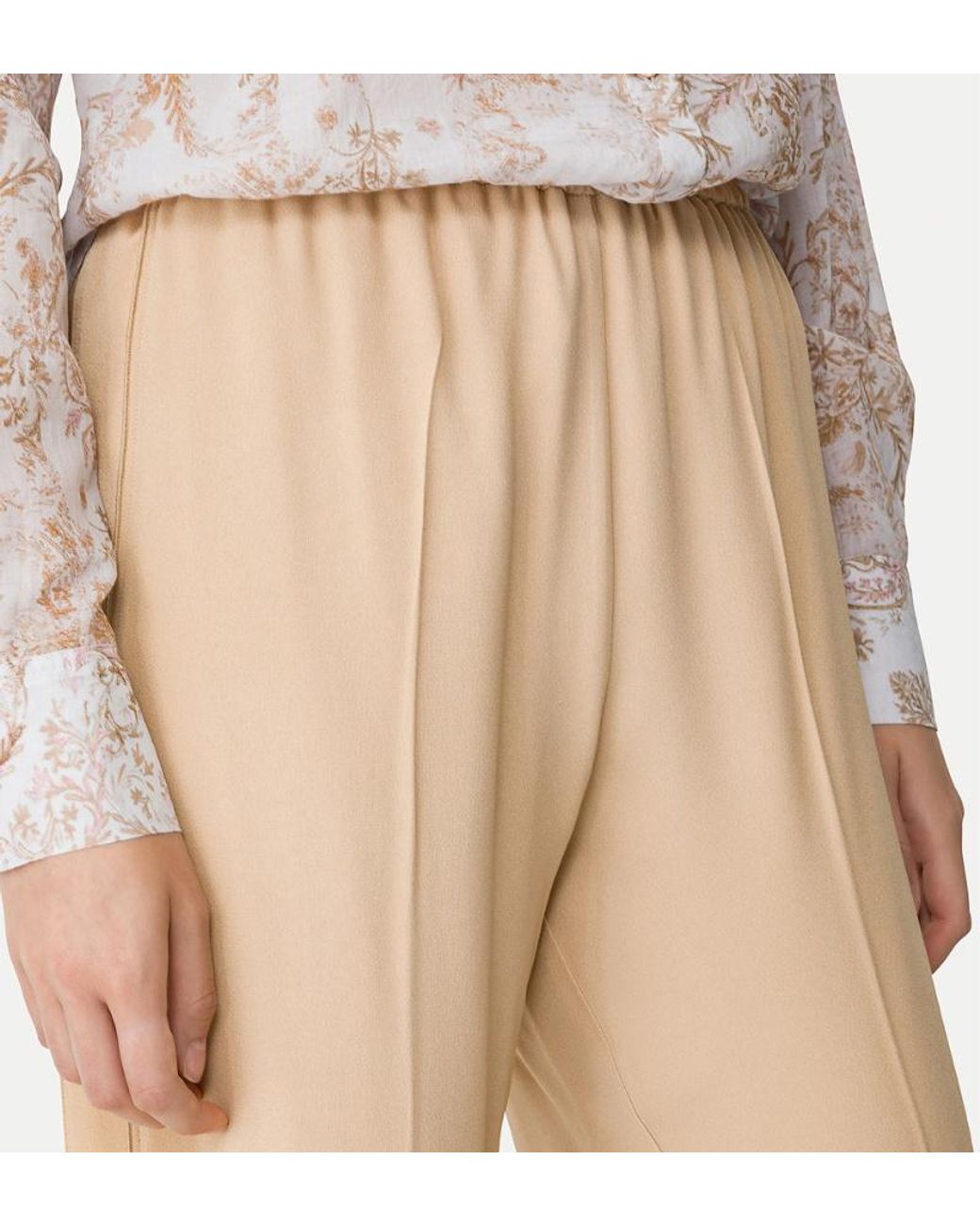 Forte_forte Natural Elastic-Waistband Trousers