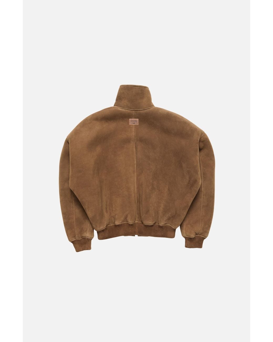 Acne Brown Shearling Bomber Jacket