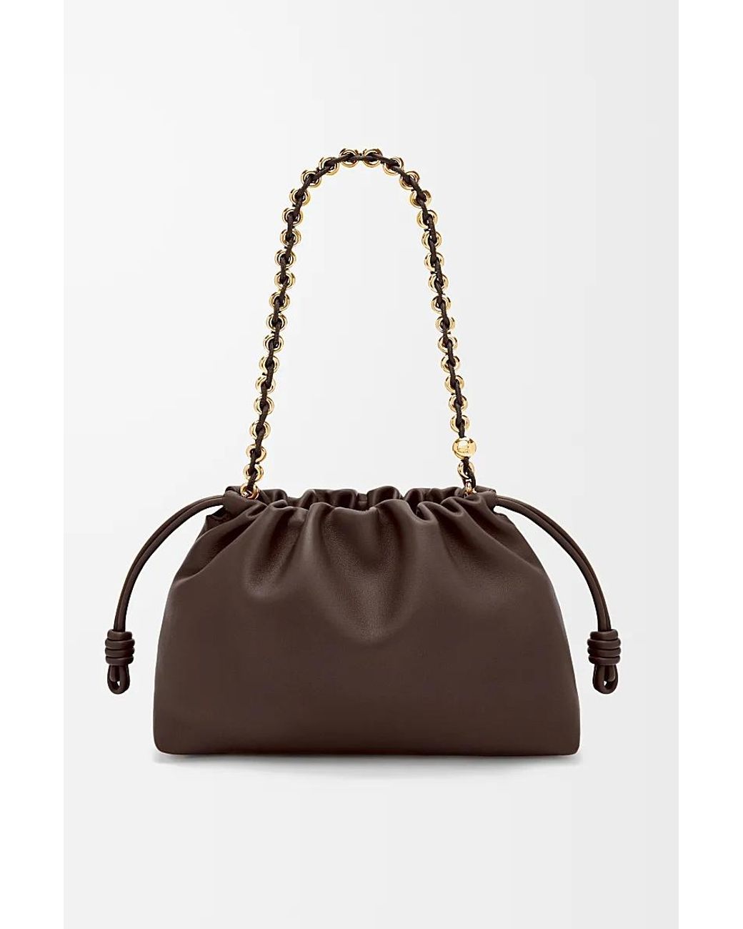 Loewe Brown Medium Flamenco Purse Bag