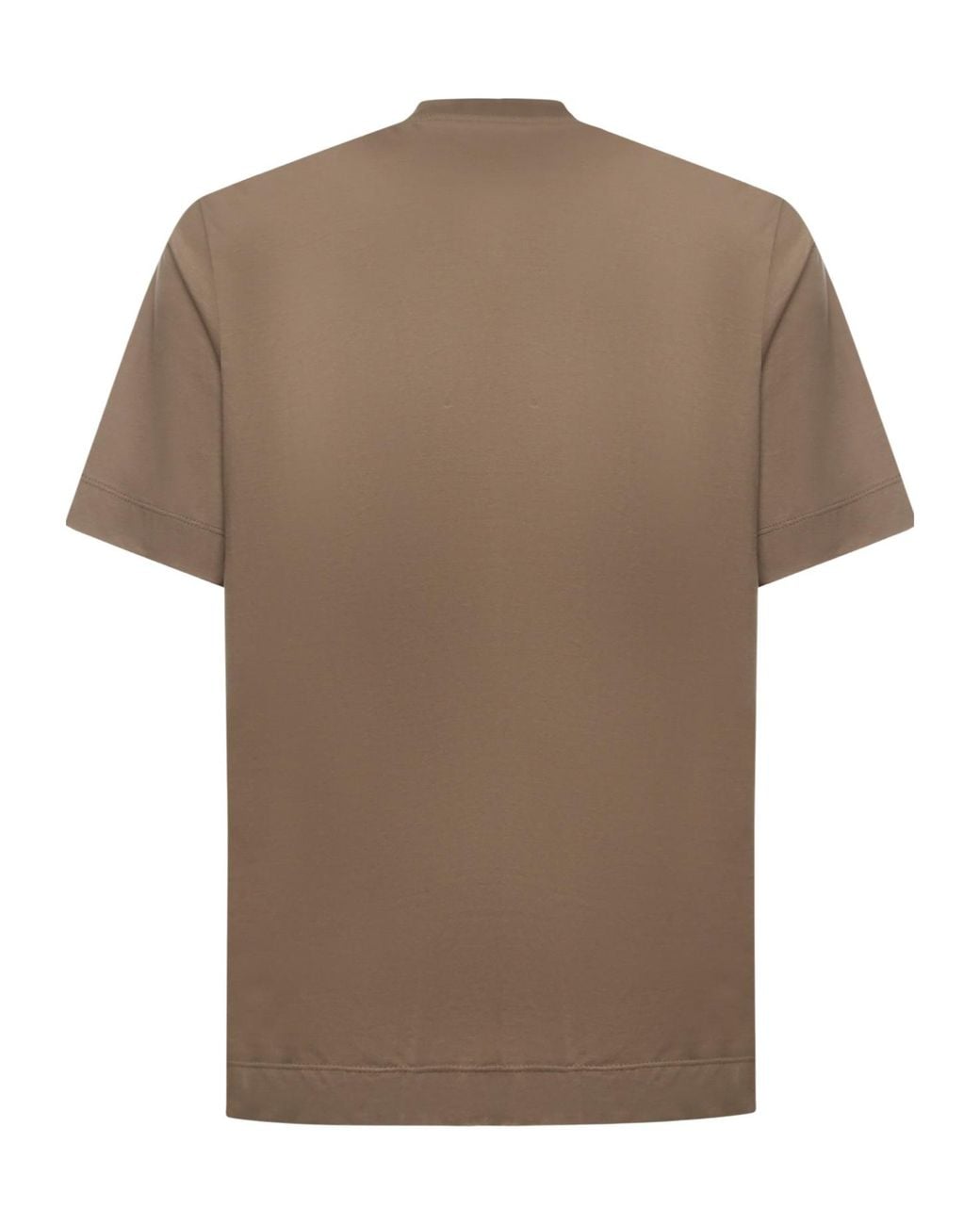 Giuliano Galiano Brown Crew Neck T-Shirt for men