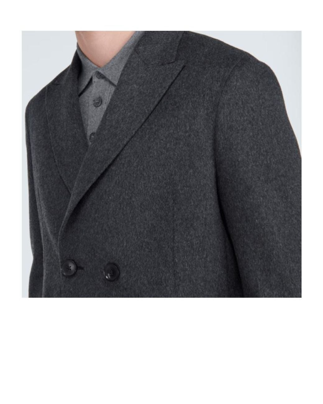 Zegna Black Long-Sleeved Coat for men