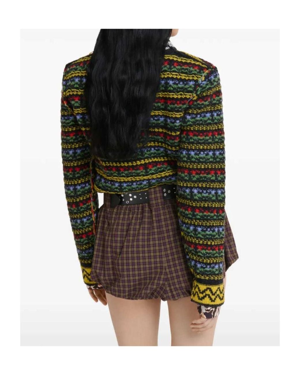 Marni Green Long-Sleeved Sweater