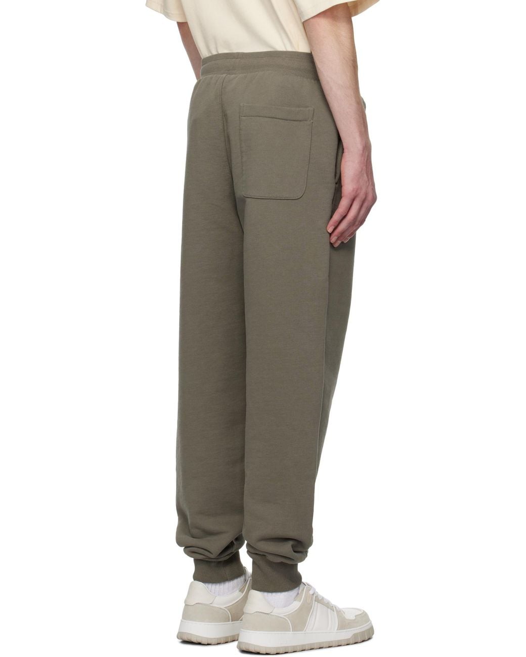 AMI Gray Ami Ami De Coeur Drawstring Track Pants for men