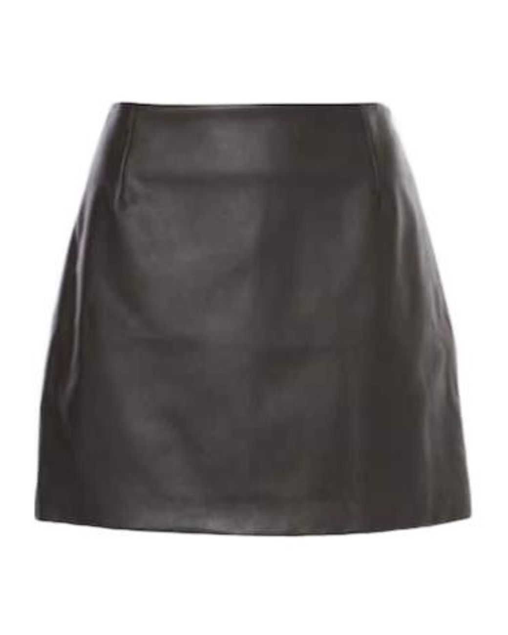 Blazé Milano Gray Coci Leather Miniskirt