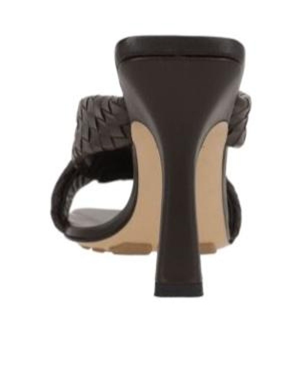 Bottega Veneta Brown Riva Intreccio Heeled Sandals