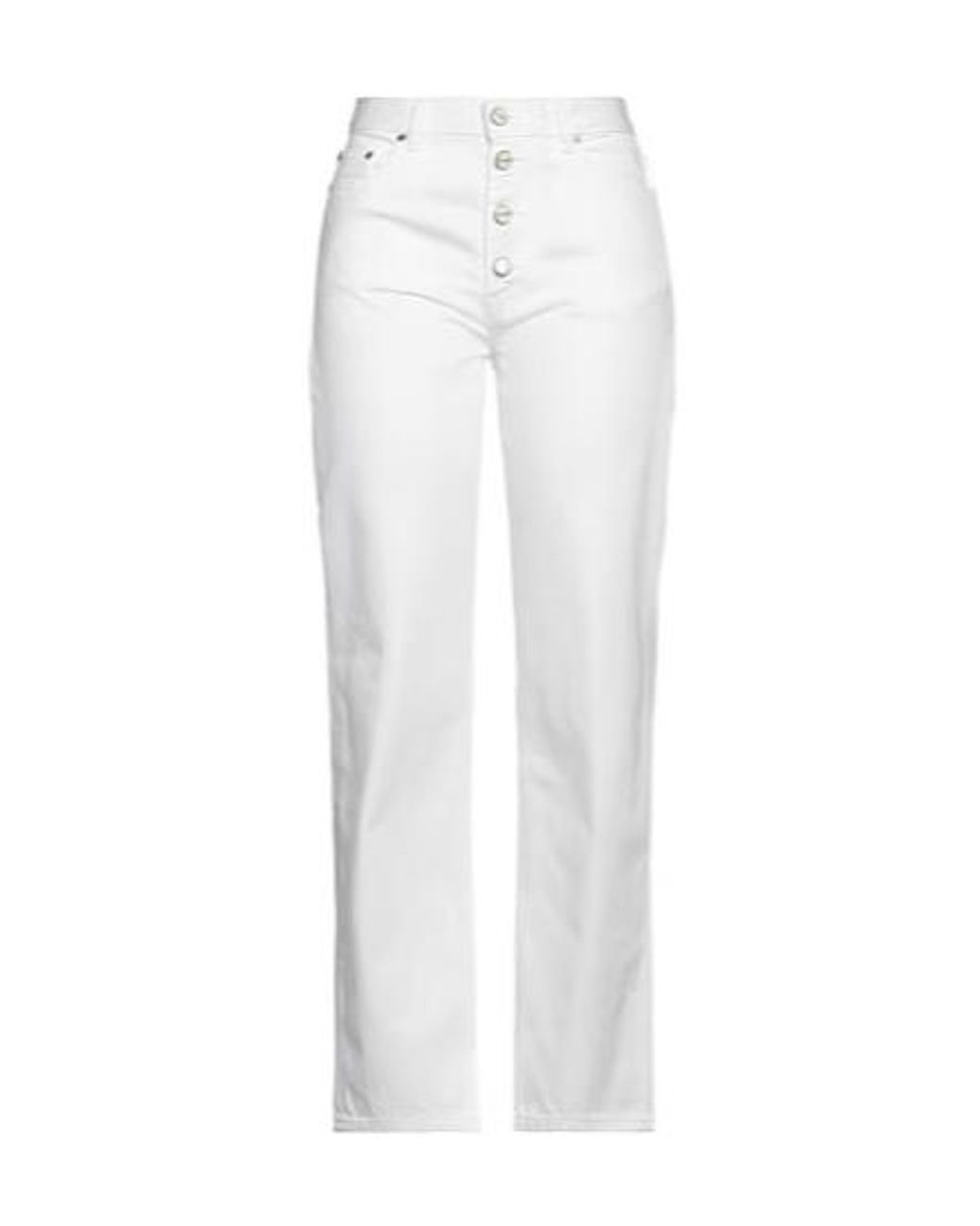 Ganni White Denim Trousers
