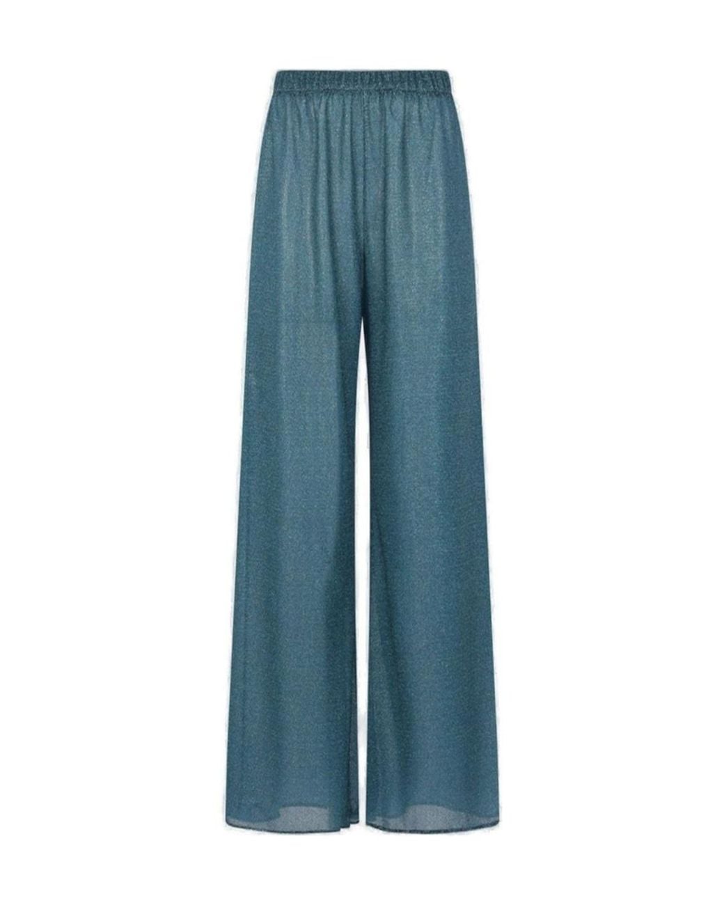 Oseree Blue Oséree Lumière Wide Leg Pants