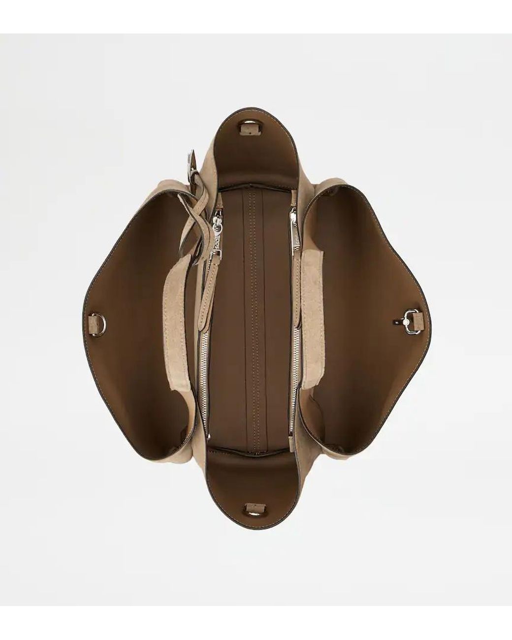 Tod's Brown T Timeless Mini Shoulder Bag
