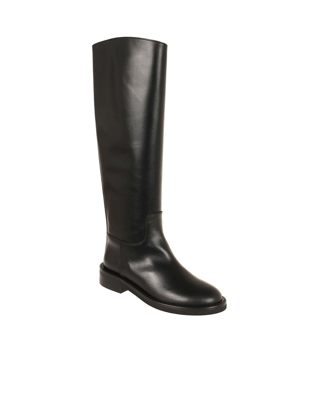Via Roma 15 Black High Shaft Riding Boots