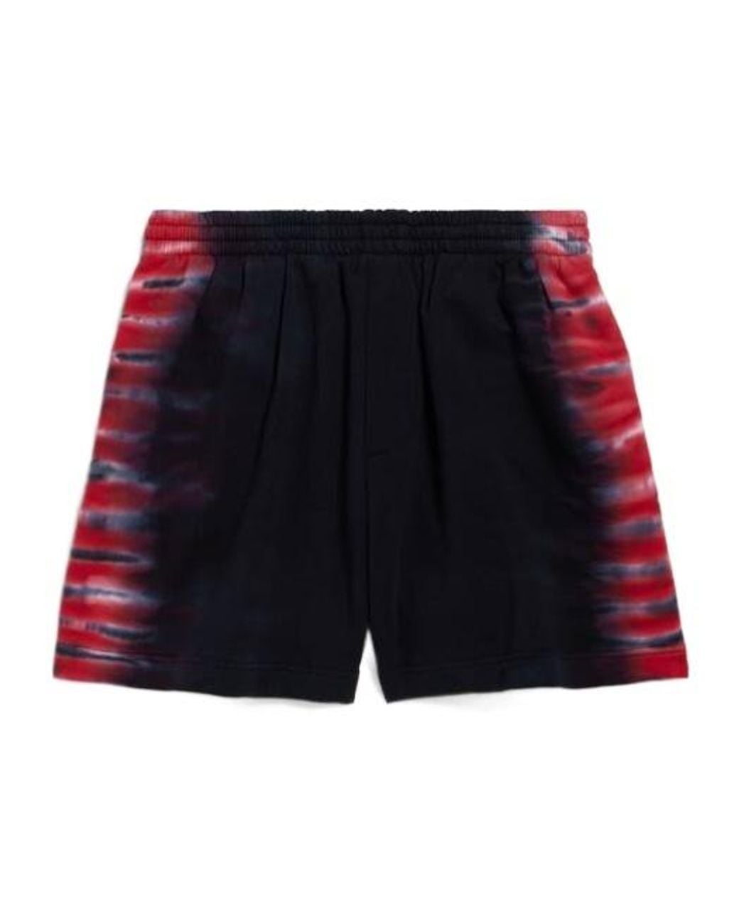Balenciaga Red Extreme Tie Dye Regular Fit Bermuda for men