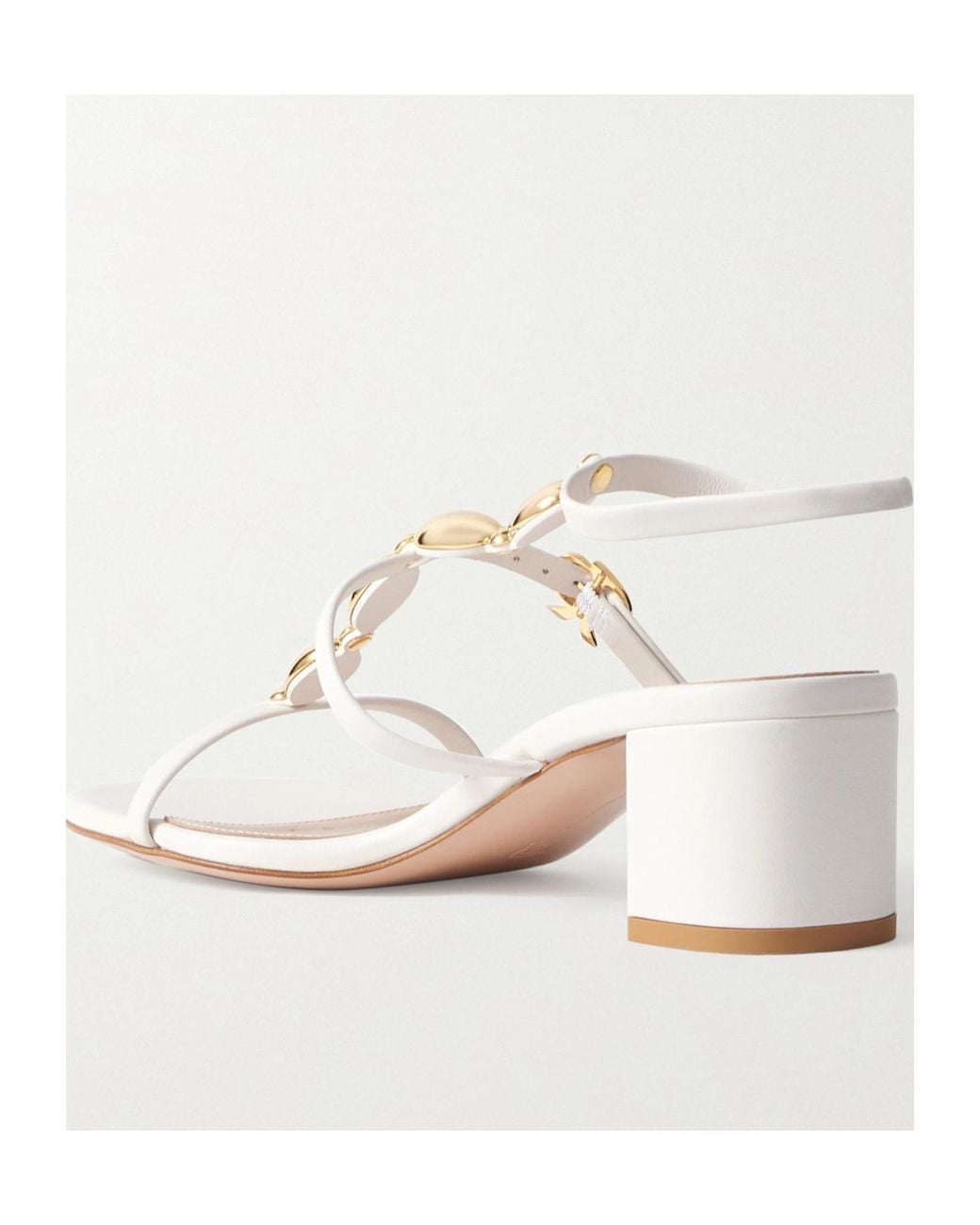 Gianvito Rossi White Open-Toe High-Heeled Sandals