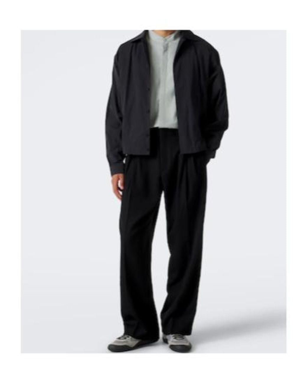 Kiko Kostadinov Black Wide-Leg Casual Trousers for men