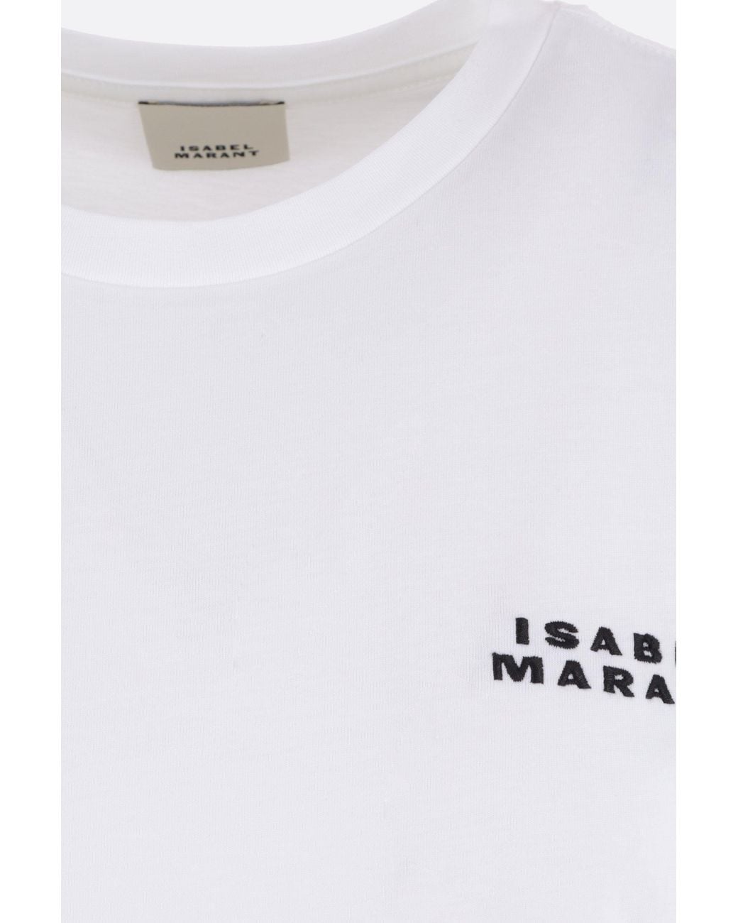 Isabel Marant White Vidal Logo Printed T-Shirt