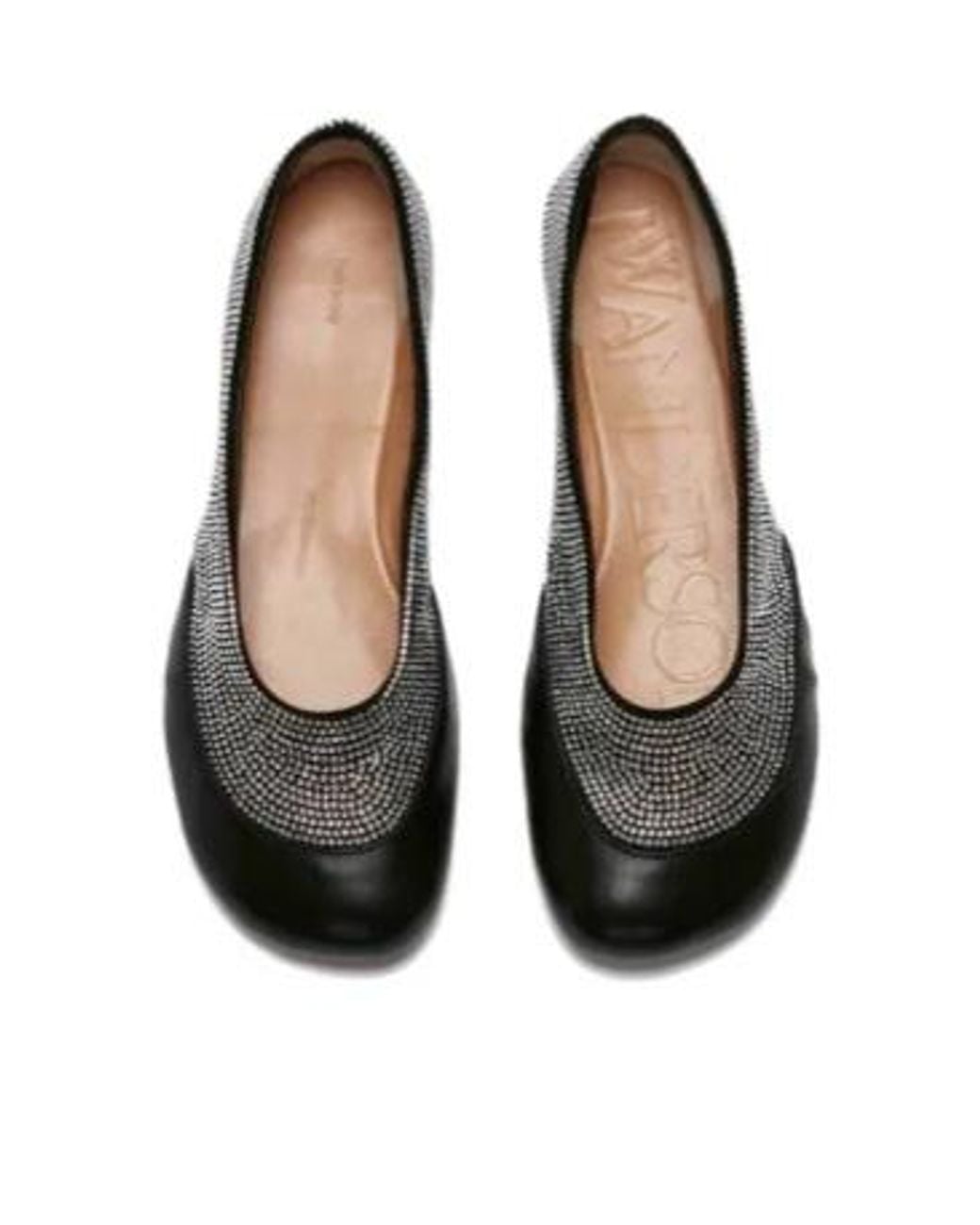 J.W. Anderson Black Crystal Embellished Ballet Flats