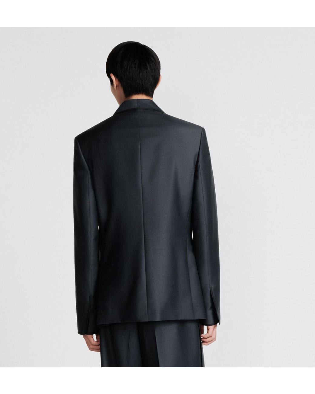 Dior Blue Homme Oblique Tailored Jacket for men