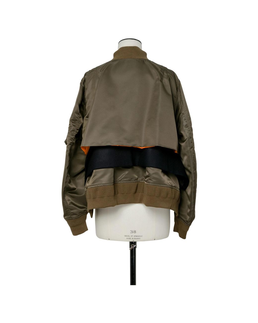 Sacai Nylon Twill X Wool Melton Blouson | Lyst