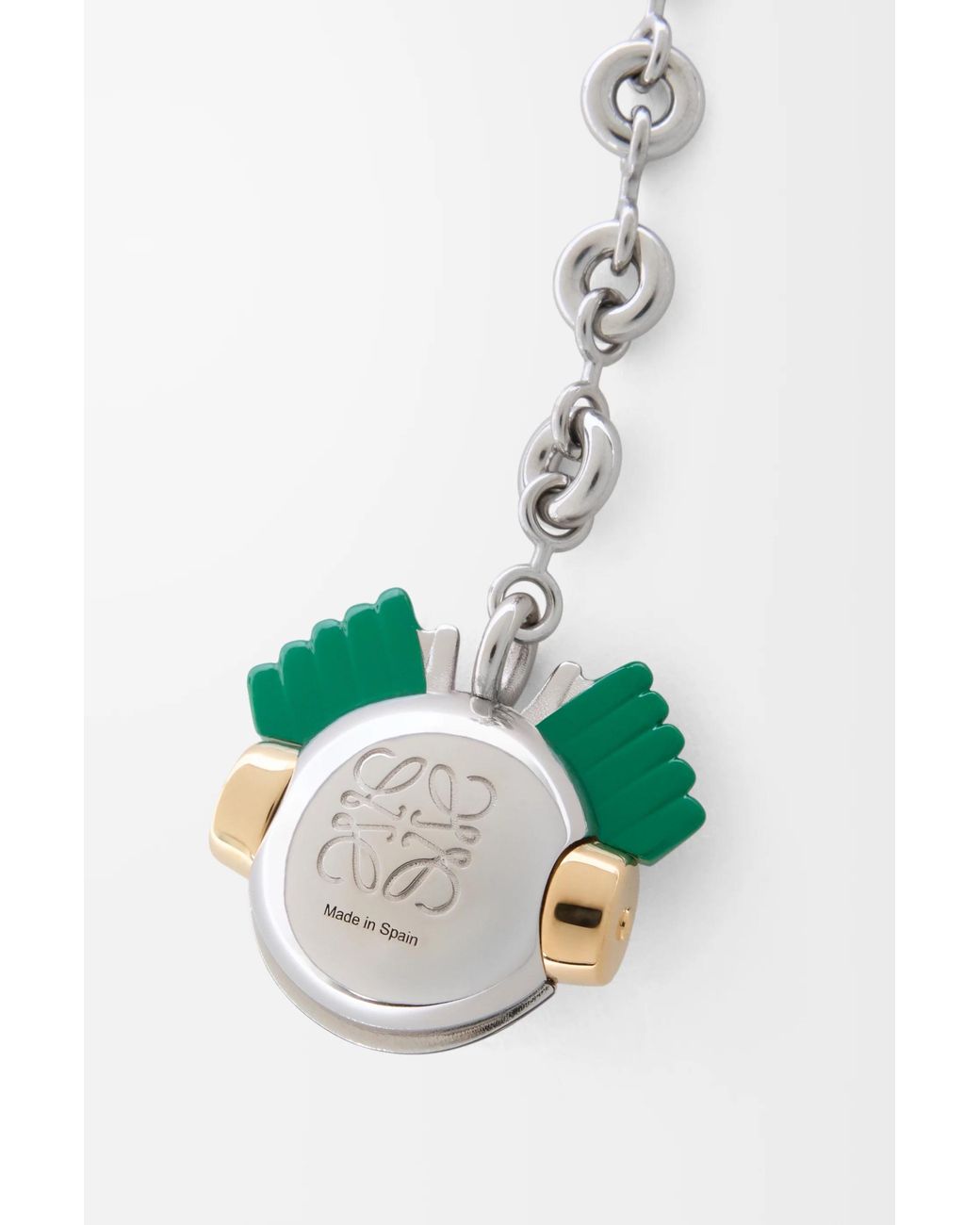 Loewe White Knight Cat Keyring