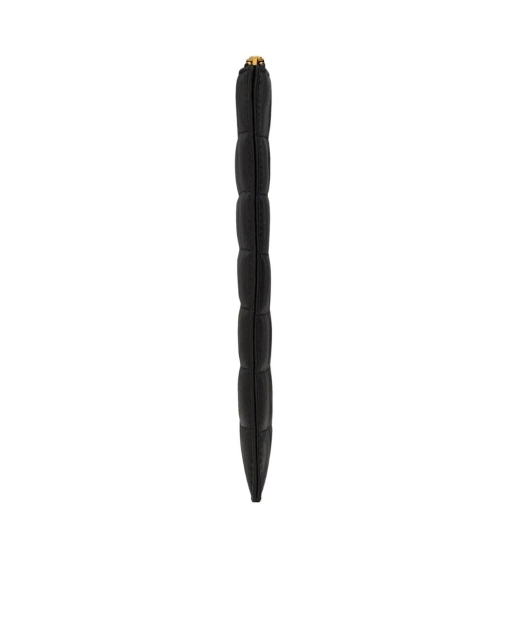 Saint Laurent Black Matelassé Carré Tablet Pouch