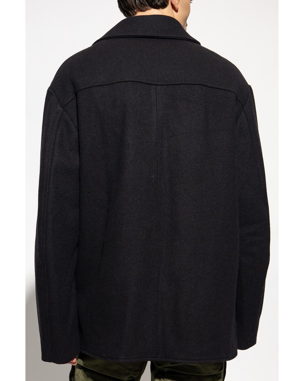 Dries Van Noten Black Long-Sleeved Casual Jacket for men
