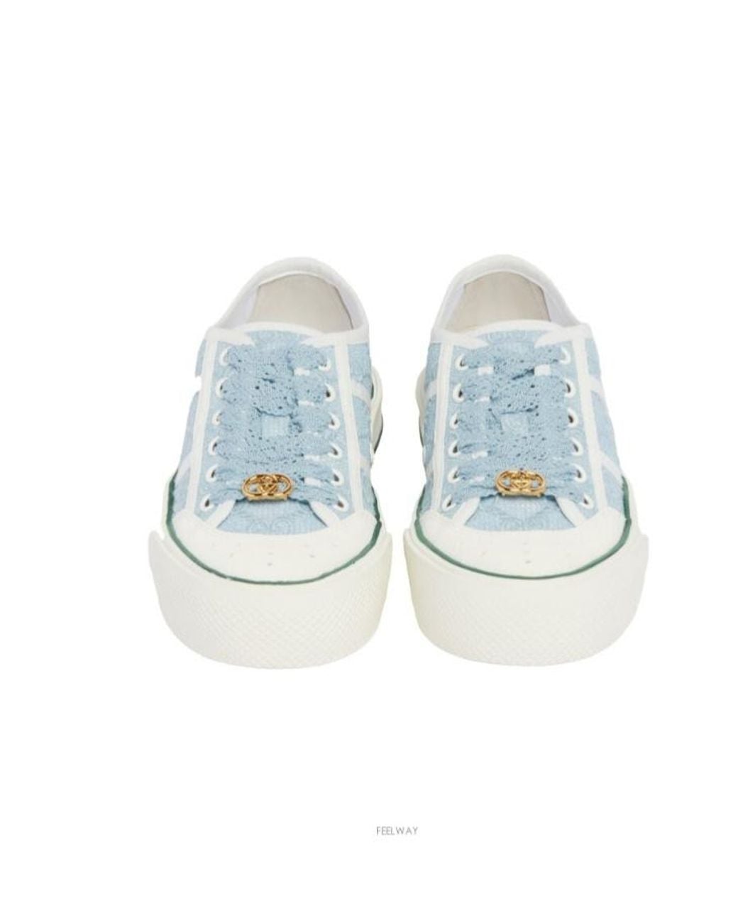 Gucci Blue Gg Chunky Lace-Up Sneakers