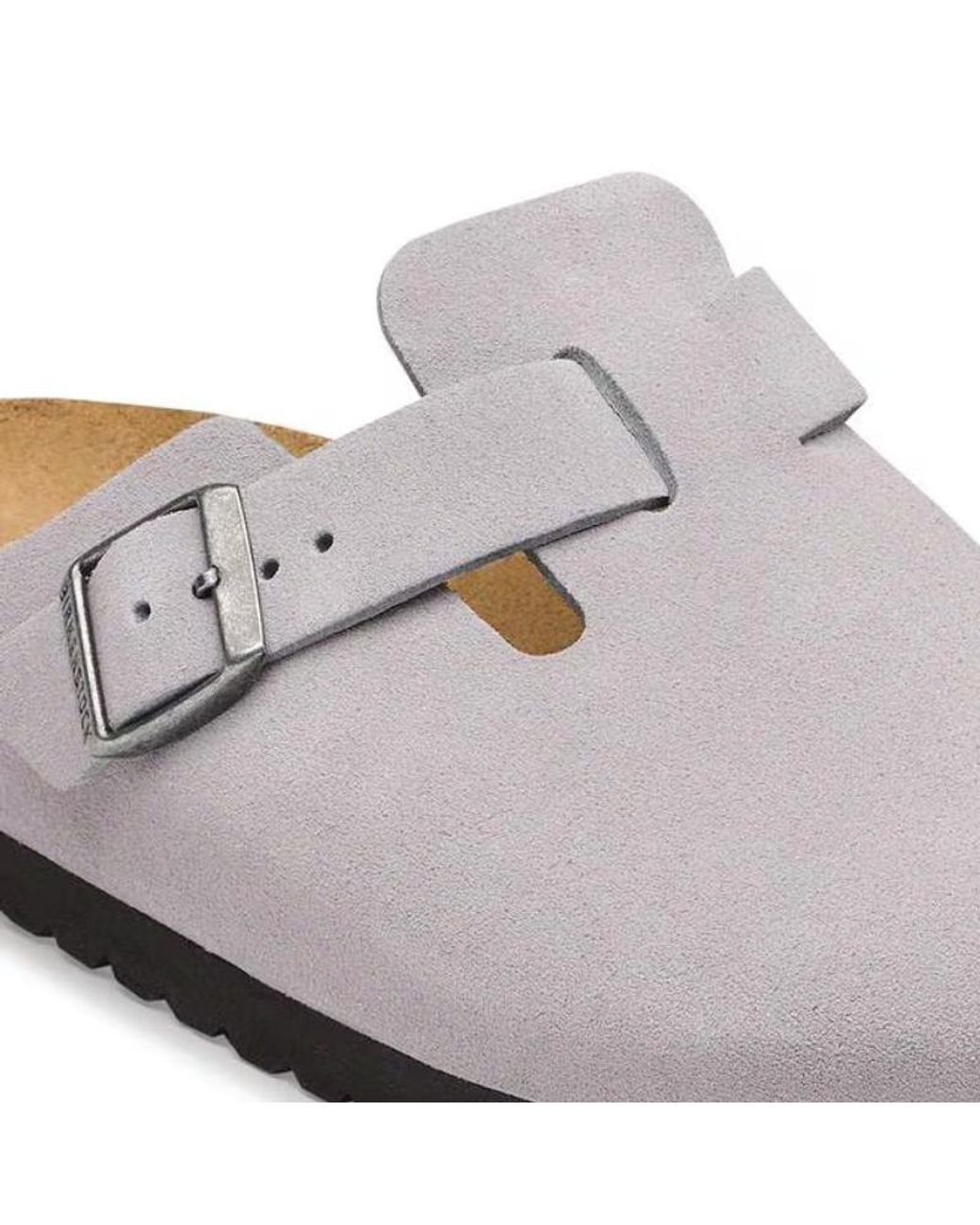 Birkenstock White Boston Buckle-Fastening Sandals for men