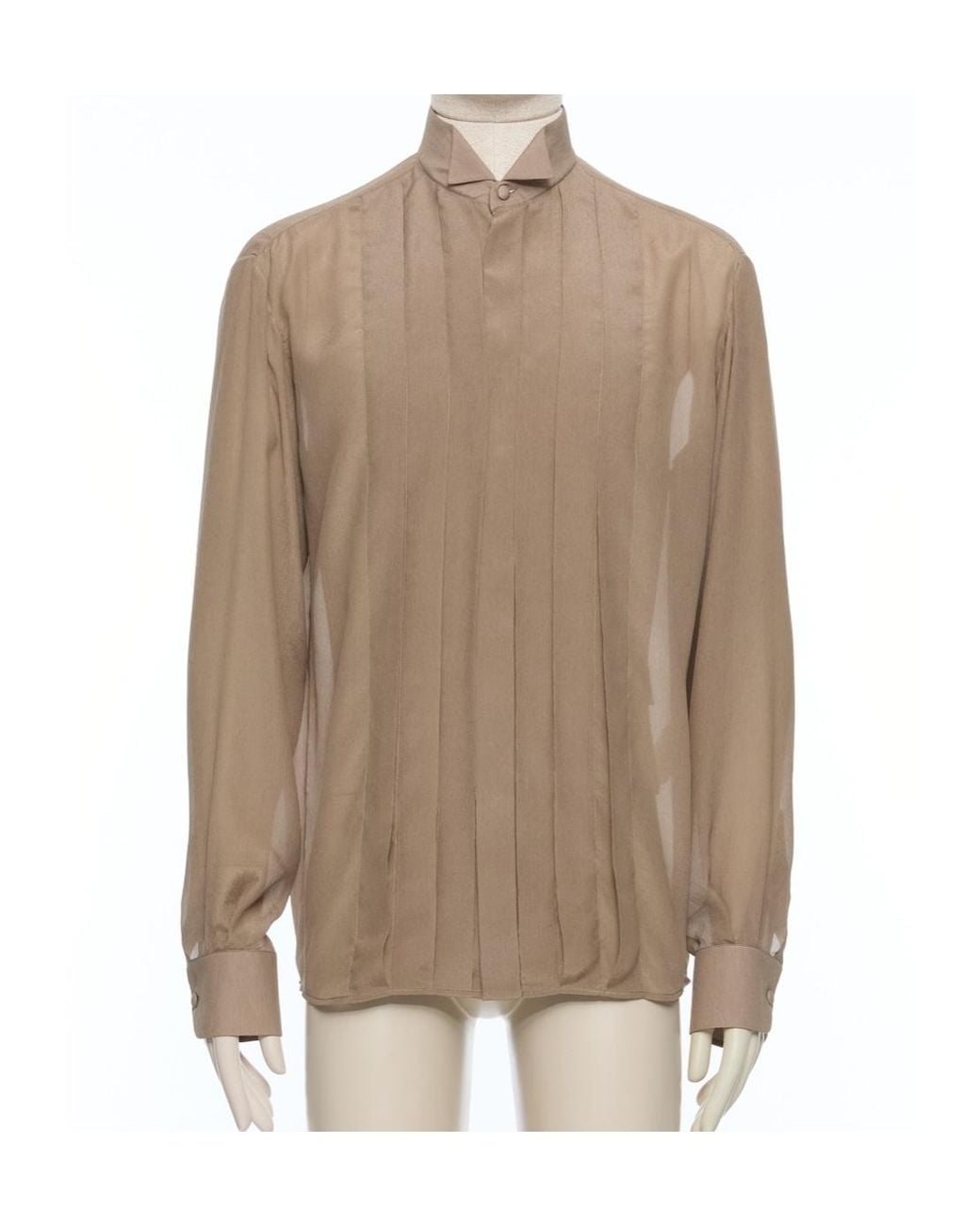 Valentino Brown Long Sleeve Shirt for men