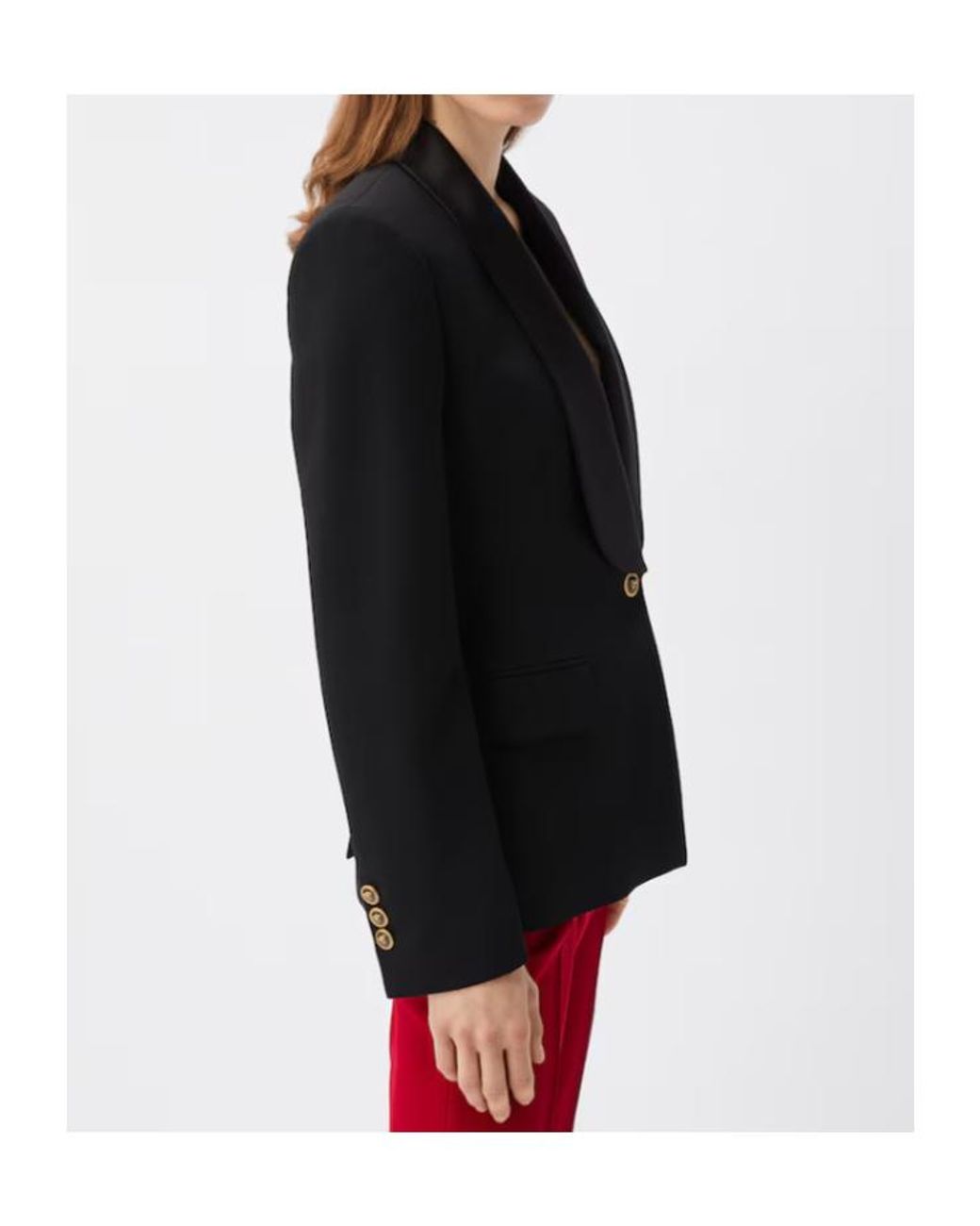 Versace Black Wool Blazer