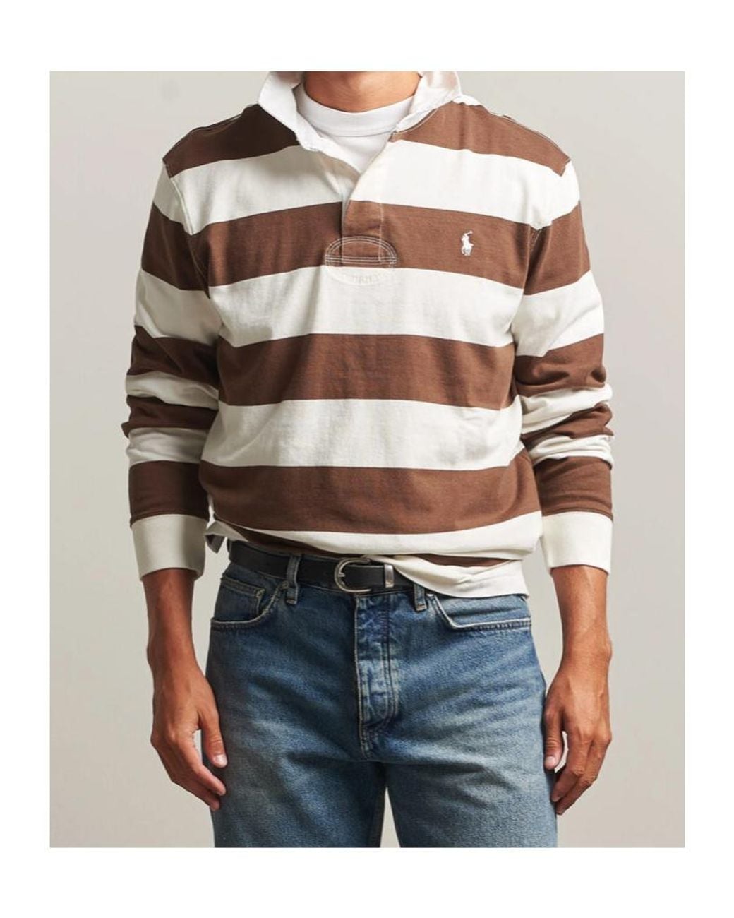 Polo Ralph Lauren Multicolor Striped Long Sleeve Polo Shirt for men
