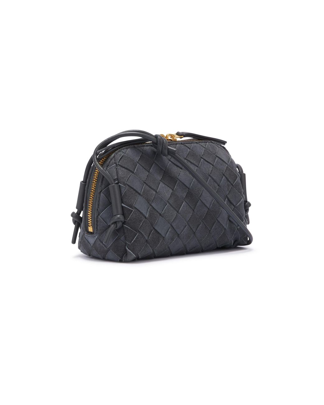 Bottega Veneta Black Woven Crossbody Bag