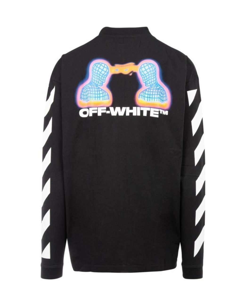 Off-White c/o Virgil Abloh Black Logo Printed Long-Sleeved T-Shirt for men