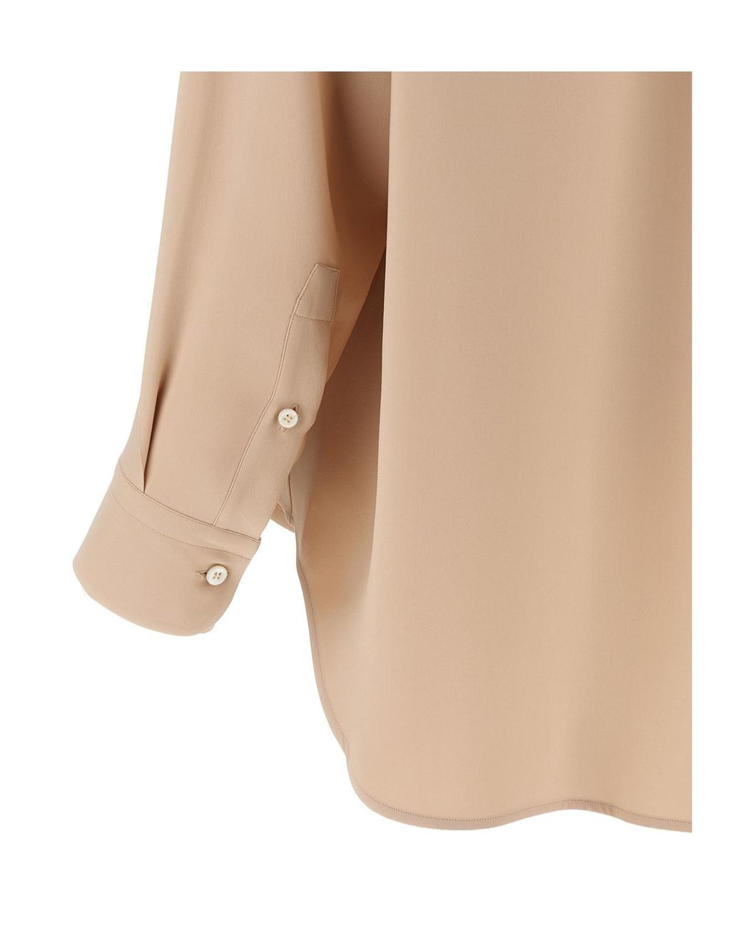 Brioni Natural Buttoned Oversized Shirt