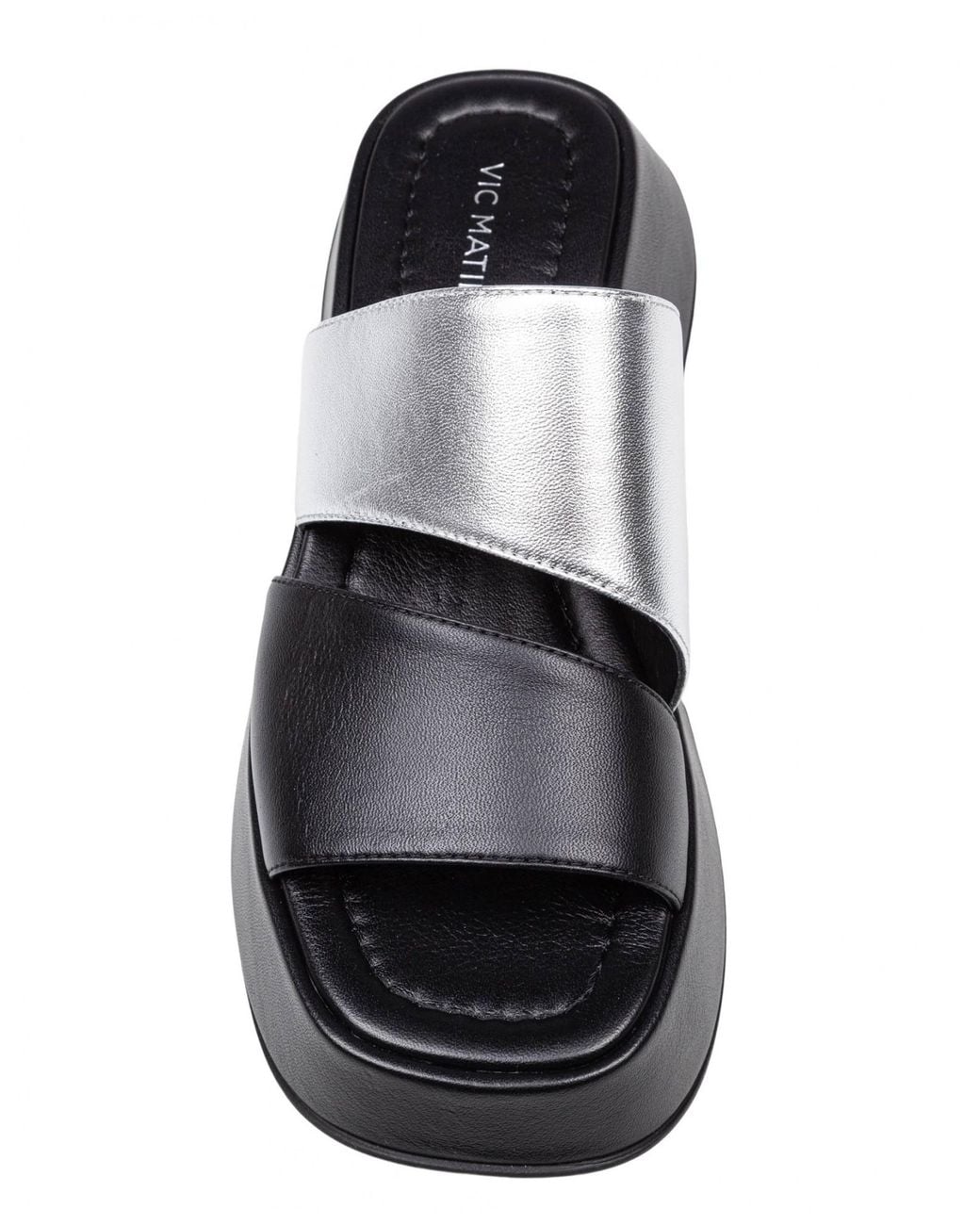 Vic Matié Black Open-Toe High-Heeled Sandals