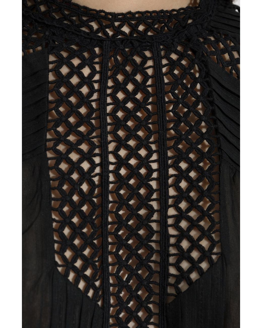 Isabel Marant Blue Isabel Marant Étoile Pamena Lace-Panel Dress
