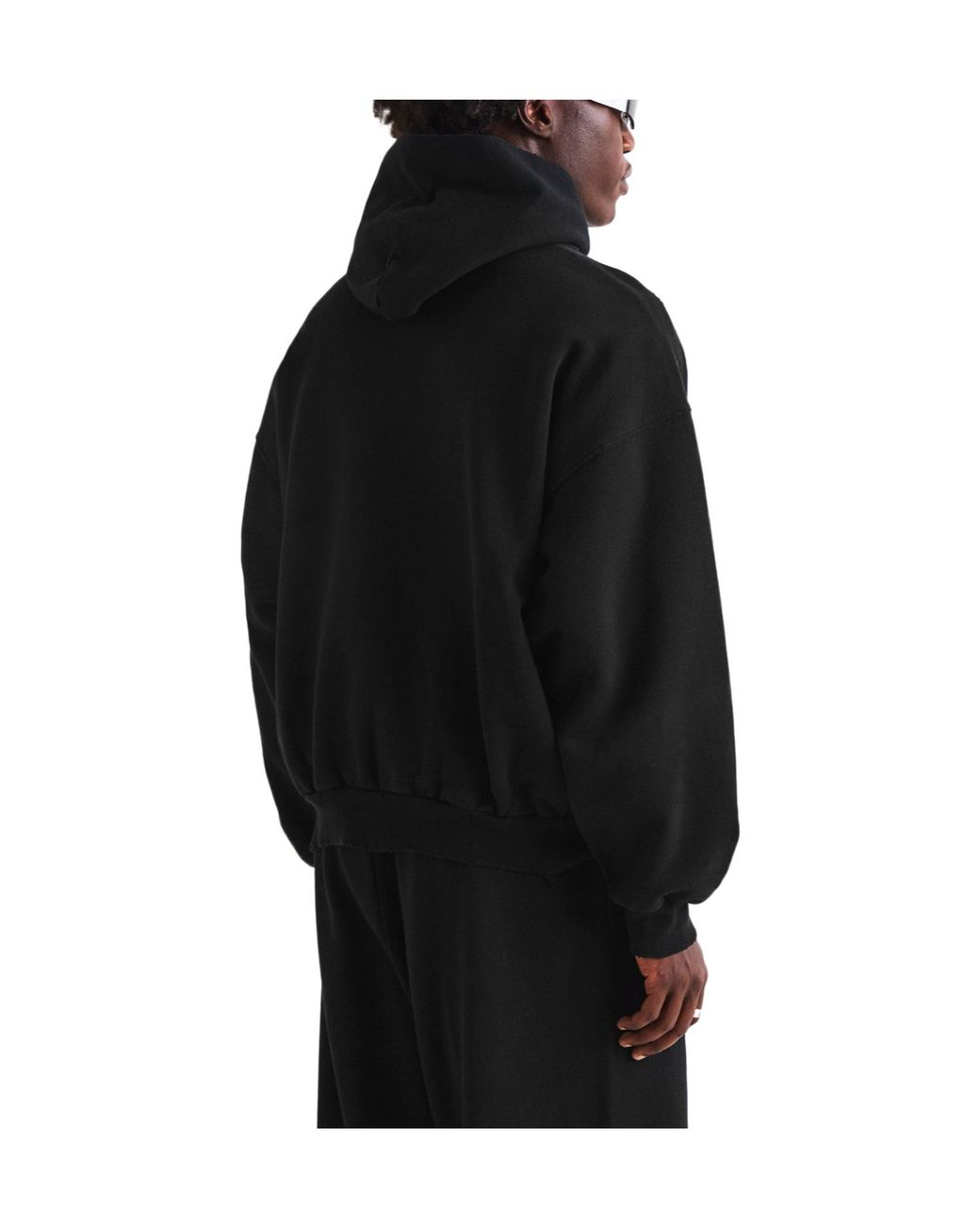 Balenciaga Black Loose Hooded Sweatshirt for men