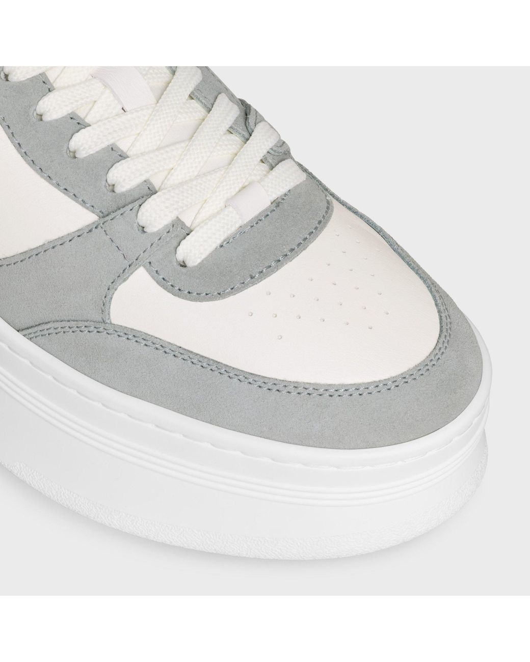 Céline White Block Wedge Sneaker