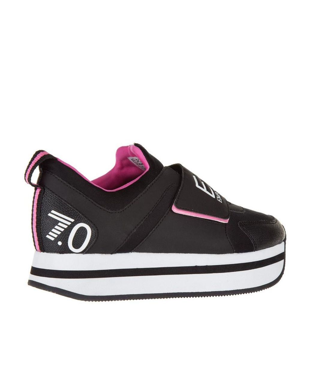 EA7 Black Logo Thick-Soled Leisure Sports Shoes