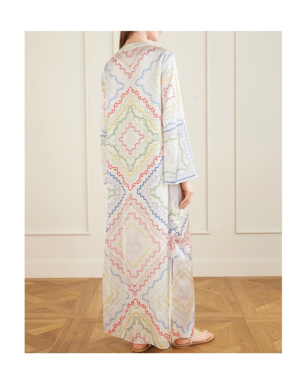 Mary Katrantzou White Collins Printed Woven Cover-Up