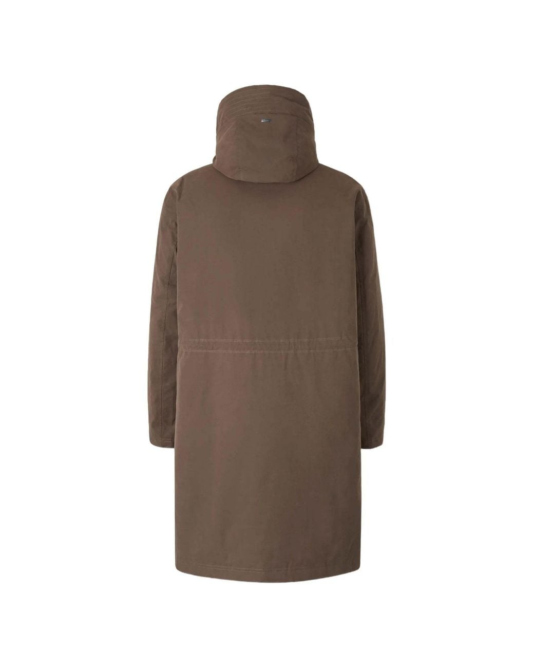 Herno Brown Long, Padded Parka for men