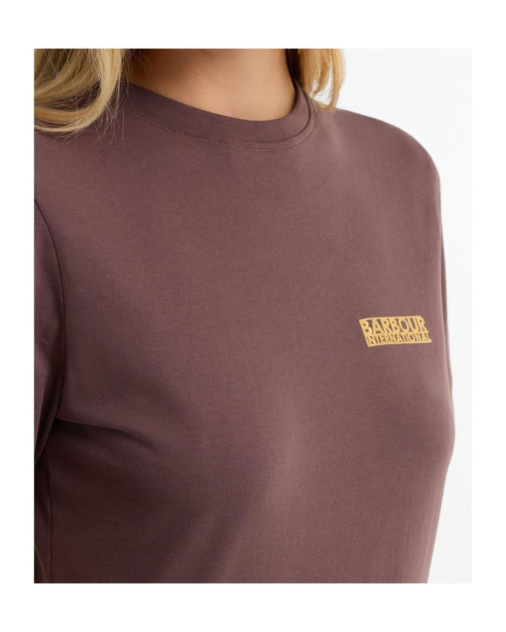 Barbour Purple Short-Sleeve Crew Neck Tee