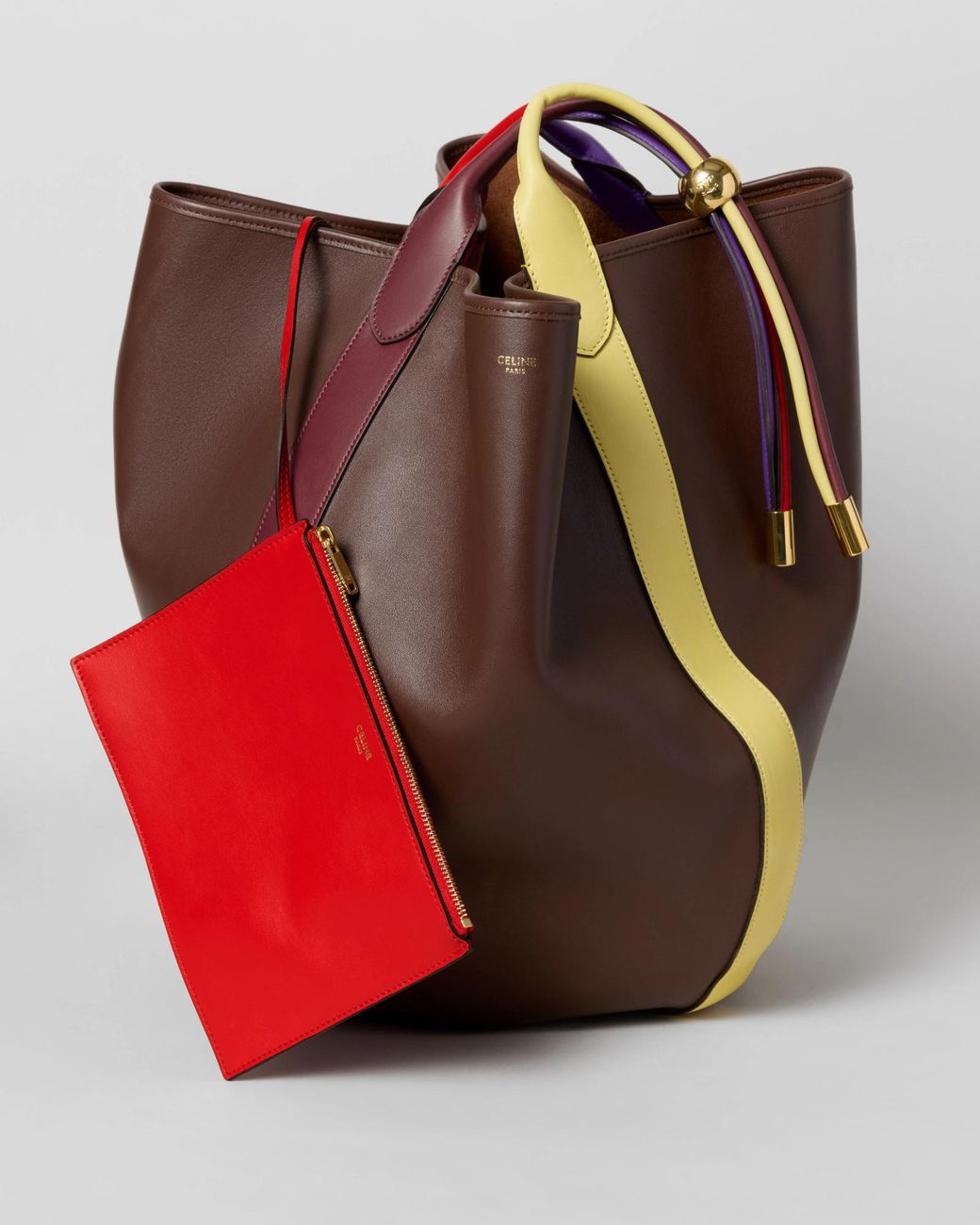 Céline Brown Drop Bucket