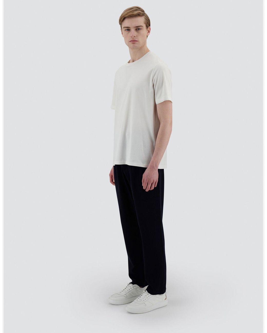 Herno White Short-Sleeved Crewneck T-Shirt for men