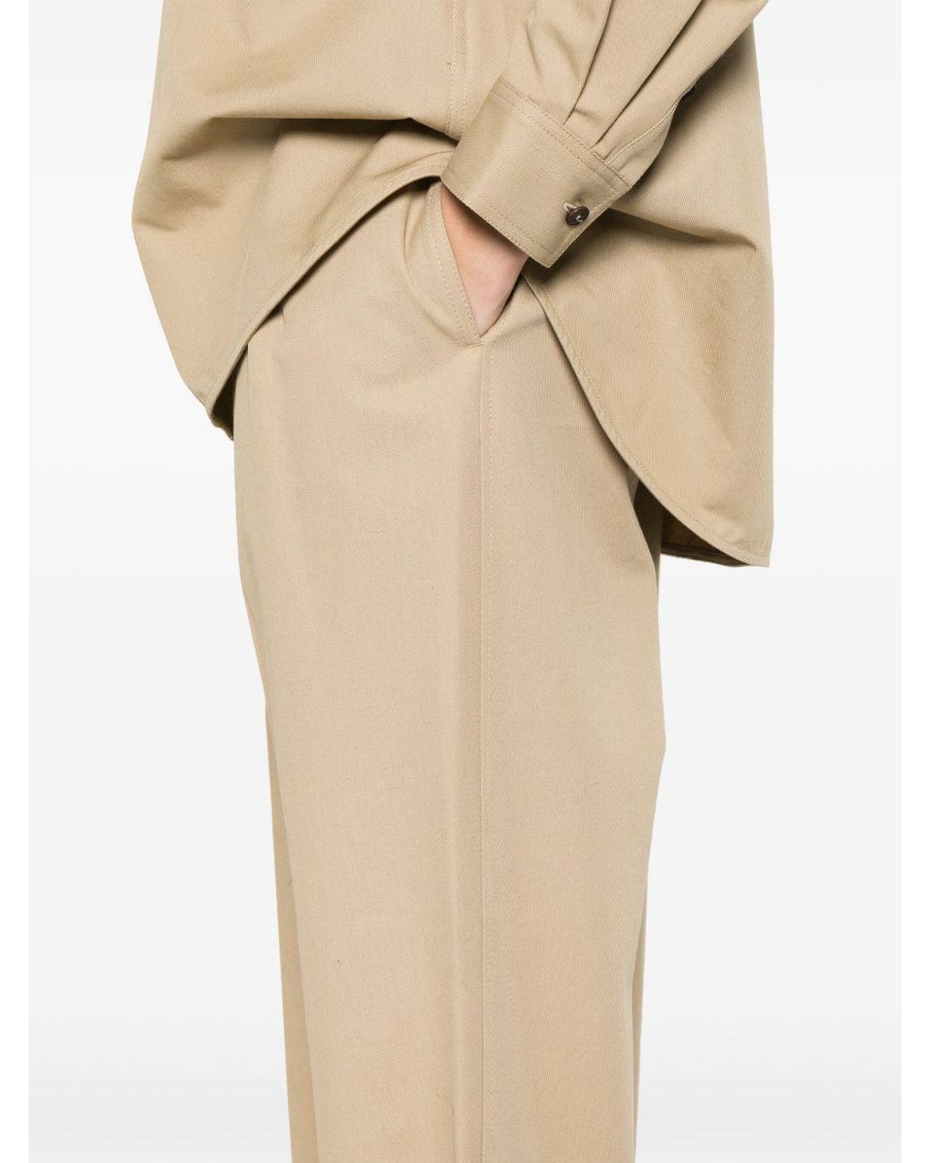 Totême Natural Totême Wide-Leg Trousers