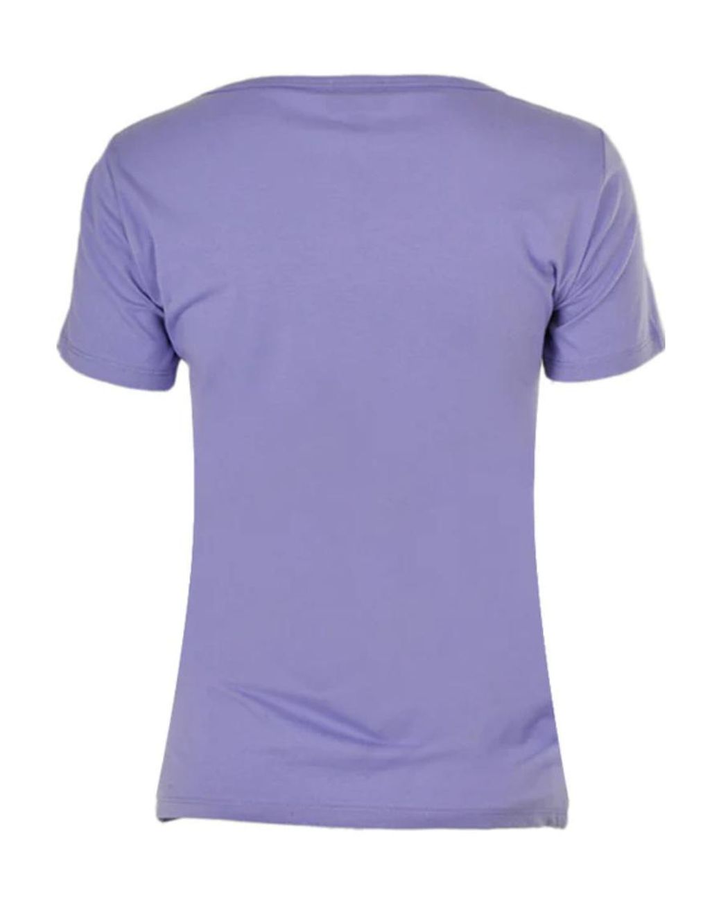 Armani Jeans Purple Logo Short-Sleeved T-Shirt